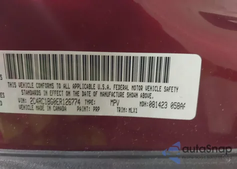 2014 Chrysler Town & Country Touring z USA, uszkodzony, nr VIN 2C4RC1BG0ER126774